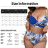 Floral Plus Size High Waist Bikini Set