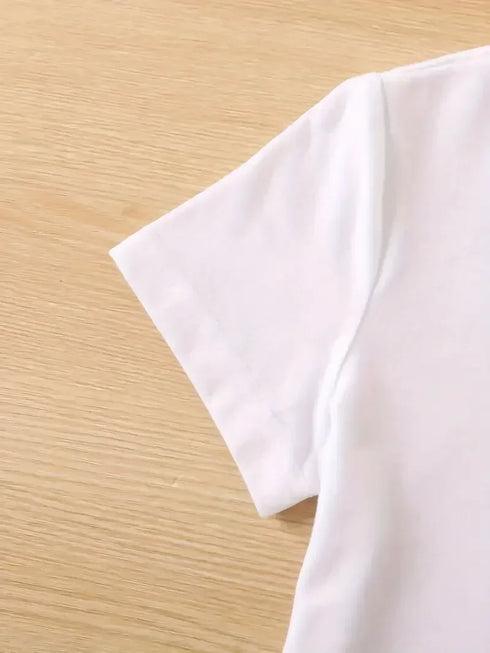 Plus Size Women's Funny Fried Cat Cartoon T-Shirt with Playful Bow Butterfly Print Casual Short Sleeve T Shirt Clothing Top Tee