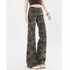 Chic Camouflage Wide Leg Jeans for Women