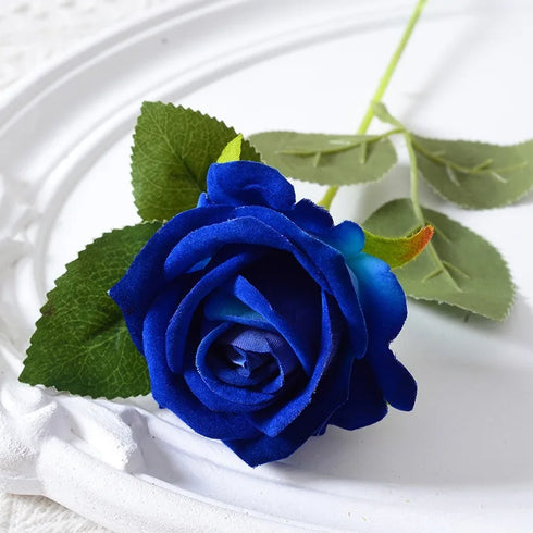 20 Pcs Artificial Velvet Silk Rose Bouquet