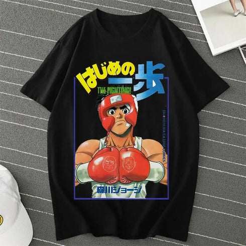 Anime Hajime No Ippo Boxing Gym T-Shirt for Women
