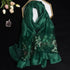 Luxury Silk Floral Shawl Scarf for Women