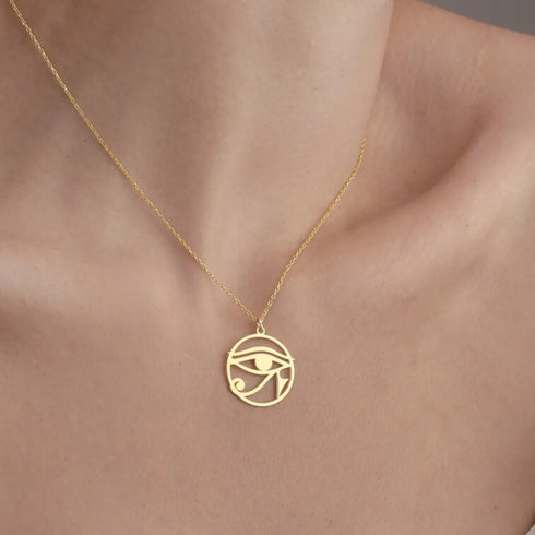 Retro Egypt Eye of Ra Pendant Jewelry Unisex Necklace