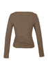 Hot Basic Square Neck Slim Women's Bottoming Clothing Casual Solid Long Sleeve Tops Versatile Fashion Multi-Color Blouse Gifts