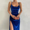 Elegant Evening Gown For Women Summer Velvet Midi Dress