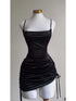 Women’s Sleeveless Backless Satin Bodycon Mini Dress for Summer Party Clubwear with Lace-Up Design and Hollow Out Details