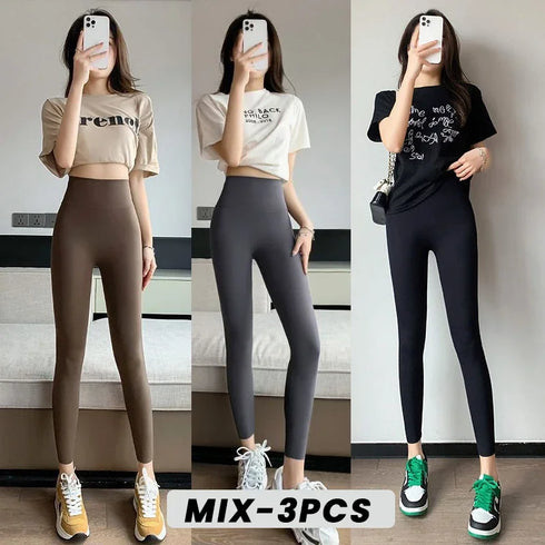 Womens High Waisted Seamless Leggings