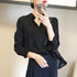 Elegant Satin Finish Long Sleeve Blouse for Women