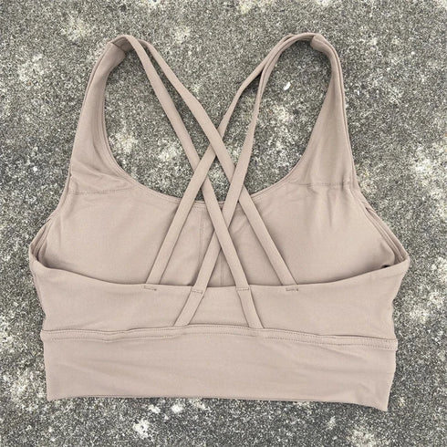 High Support Cross Straps Sports Bra for Women