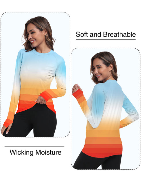 Women's Long Sleeve UV Protection Sun Shirt