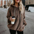 Women's Hooded Long-Sleeved Sweater Coat