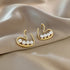 Light Luxury Imitation Pearl Drop Earrings for Women