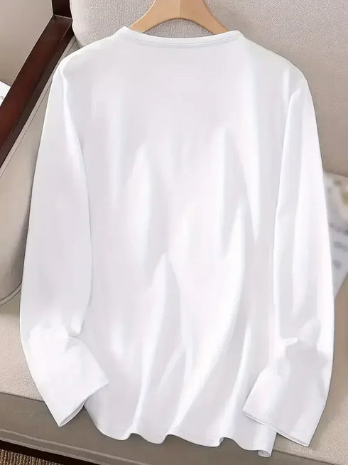 Paris Letter Print Long Sleeve T-Shirt