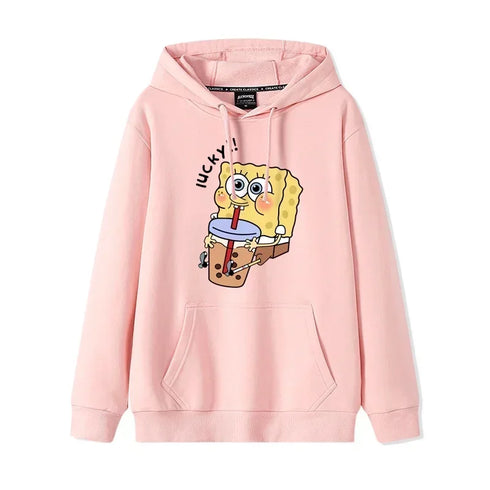 Anime Cartoon Print Hoodies for Women