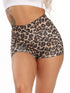 High Waist Leopard Print Booty Shorts for Women