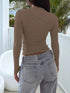 Hot Basic Square Neck Slim Women's Bottoming Clothing Casual Solid Long Sleeve Tops Versatile Fashion Multi-Color Blouse Gifts