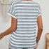 Striped Crew Neck T-shirt for Women