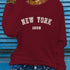 Women's New York Print Long Sleeve T-Shirt
