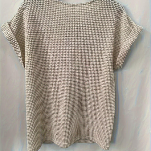 Contrast Lace Crew Neck T-Shirt