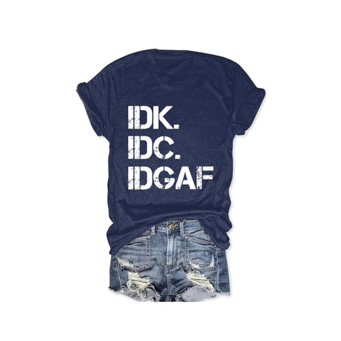 Women's Casual Short Sleeve Letter Print T-Shirt