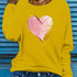 Women's Heart & Love Print Long Sleeve T-Shirt
