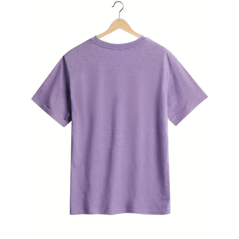 Women's Cartoon Fruit Print T-Shirt - Short Sleeve Top